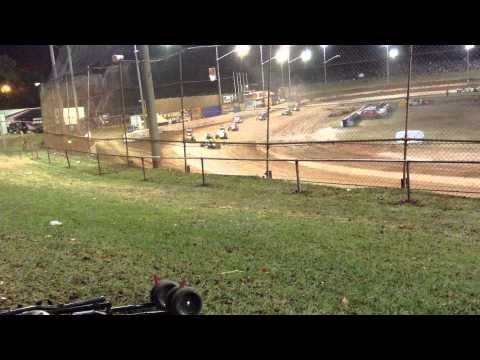 Wayne Corbett Compact Crash Archerfield Speedway 1/1/14