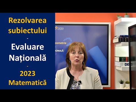 Rezolvarea subiectului de MATEMATICĂ - Evaluare Națională 2023