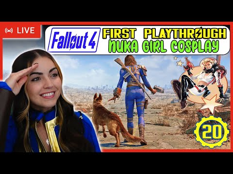 Nuka Girl Cosplay | Fallout 4 First Playthrough | LIVE Stream | LizXP | Part 20