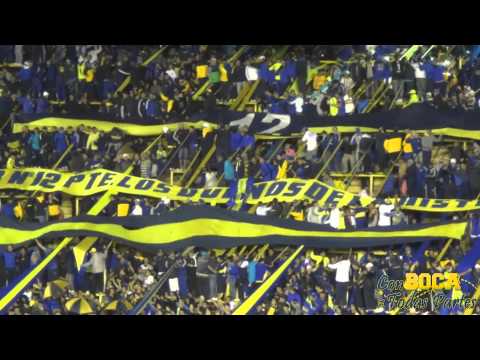 "A RIVER LO VUELVO LOCO CON LA AZUL Y LA AMARILLA / BOCA-RIVER 2015" Barra: La 12 &bull; Club: Boca Juniors &bull; País: Argentina