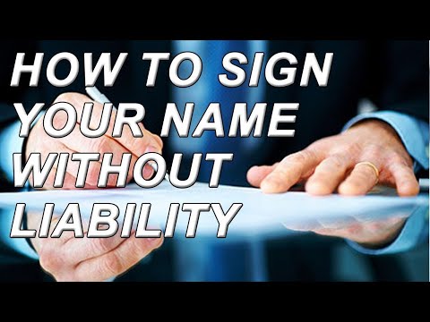 HOW TO SIGN YOUR SIGNATURE WITHOUT LIABILITY