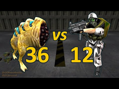 36 Houndeyes vs 12 Grunts - Half-Life Retro Battles