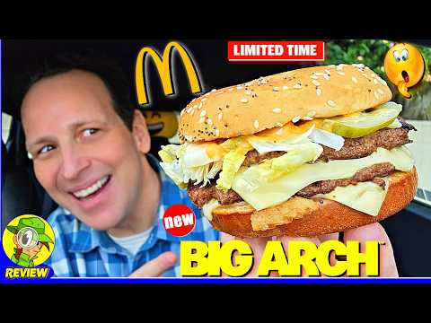 McDonald's® Big Arch™ Review 🍔🤯 Their BEST BURGER EVER?! 🤔 Peep THIS Out! 🕵️‍♂️