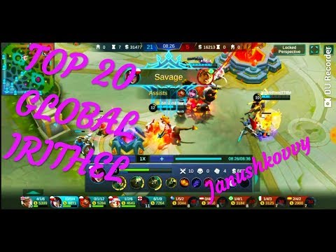 SAVAGE! PERFECT IRITHEL GAMEPLAY AND BUILD by TOP 20 GLOBAL •Janushkovvy•~ Mobile Legends