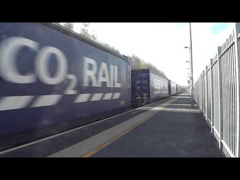 DRS 66427 & 431 pass Chesterfield with 4S43 WCML Diversion - 23/04/2016