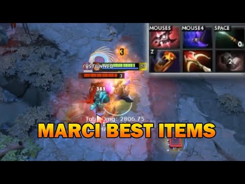 New Hero Marci Item Build Testing by BSJ Dota 2