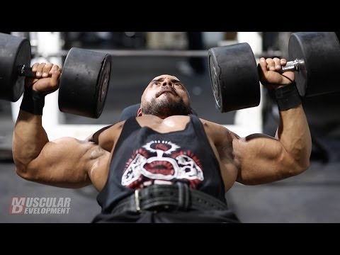Antonio Echevarria Trains Chest and Biceps 1.5 Weeks Out from the NY Metropolitan