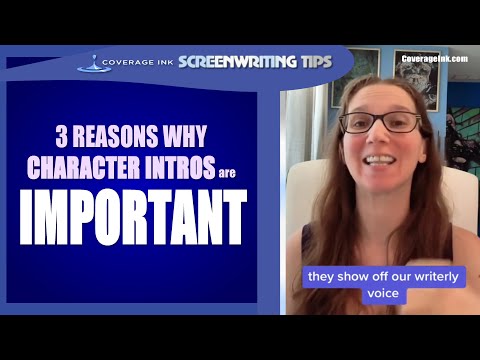 #Screenwriters 3 Reasons Why Character Intros Are Important #screenplay