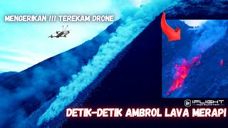 Download lagu TERRIFYING!!! DRONE Caught the Moment Merapi's Lava Dome Collapsed mp3