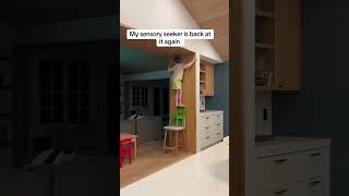 This is how he watched tv 🤣🤣 #autismawareness