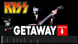 【KISS】[ Getaway ] cover by Masuka | LESSON | GUITAR TAB