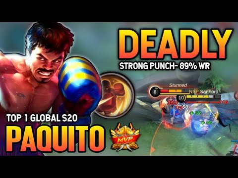 89% WIN RATE! PAQUITO BEST BUILD 2021 | TOP 1 GLOBAL PAQUITO GAMEPLAY | MOBILE LEGENDS✓