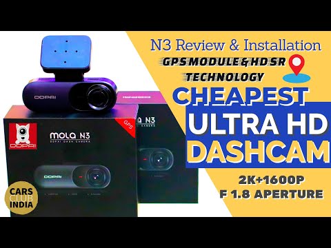 Vaizdo registratorius DDPAI Mola N3 GPS 2K WIFI video