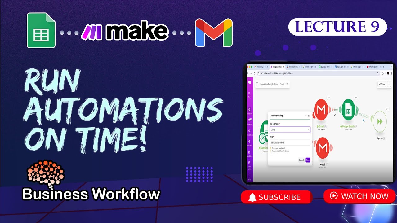 How to Schedule Automations in Make.com | Make.com  Scheduler Tutorial | Run Automations on Time