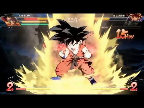 DBFZ - GO1 (with Goku Kid) vs. DBFighter *New Character