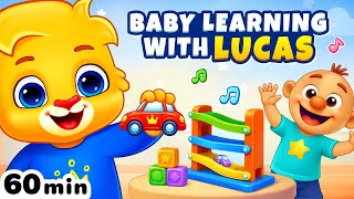 Download lagu Baby Learning Video | Emotions, First Words, Body Parts & Kids Songs With Lucas | Toddler Videos mp3
