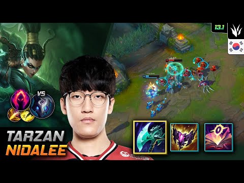 Tarzan Jungle Nidalee Build Night Harvester Dark Harvest - LOL KR 13.1