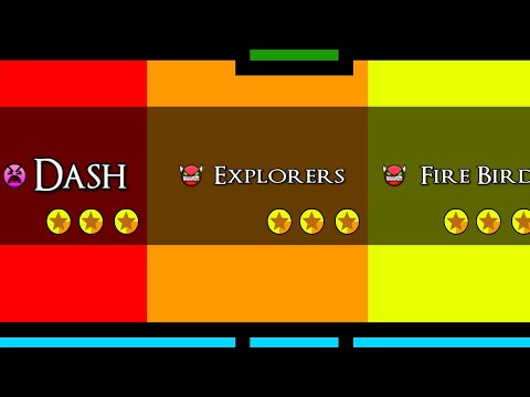 Dash Full Ver, Explorers y The FireBird Geometry Dash 2.2