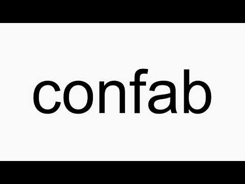 How to pronounce confab