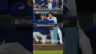 現地映像！大谷翔平＆山本由伸投手。精神的に辛くても支え合い笑い合える仲間がいるって良いですね．二人のポストシーズンはこれからです！#shoheiohtani #dodgers#yamamoto#二刀流
