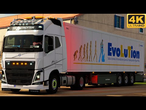[G29] ETS2 (4K 60FPS) | VOLVO FH13 500 | BOURGES 🇫🇷 - CALAIS 🇫🇷