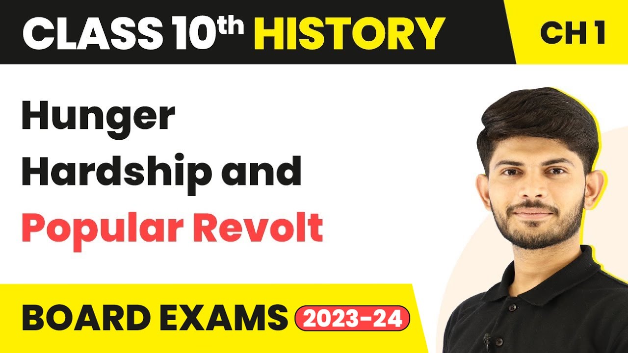 Class 10 History Ch 1 | Hunger Hardship and Popular Revolt-The Rise of Nationalism in Europe 2022-23