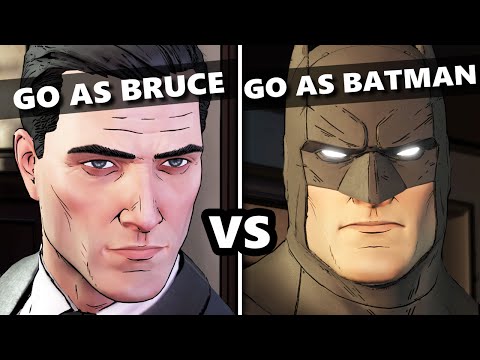 Telltale Batman Episode 2 - VISIT MAYOR HILL AS BRUCE WAYNE vs VISIT AS BATMAN (Batman EP2 Choices)
