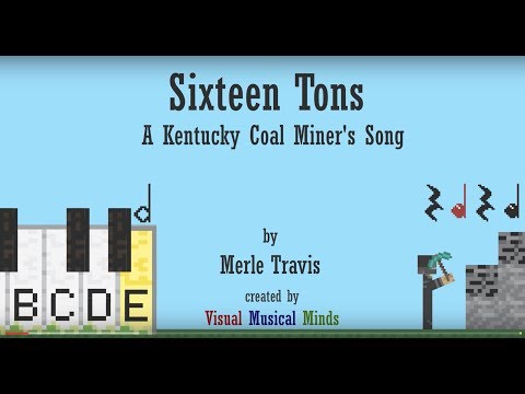 Sixteen Tons ~An Orff Arrangement for Xylophone, Rhythm Sticks, and Voice... with Minecraft