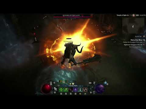 Diablo 4 - Rogue testing Penitent Greaves with Caltrops