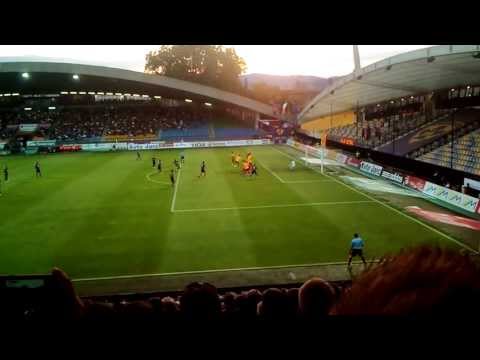 NK Maribor 1:0 Birkirkara FC - gol Gorana Cvijanovića s prostega stela (24.7.2013)