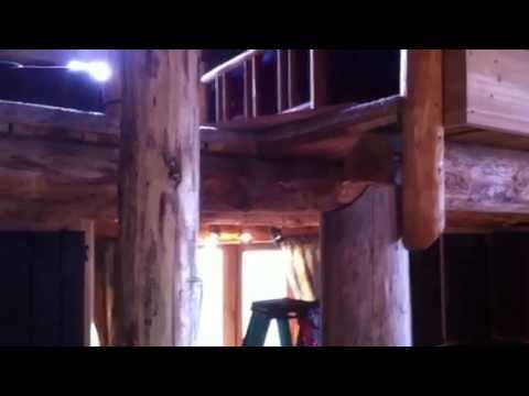 Custom stairs to loft in log cabin custom stairs Part 1
