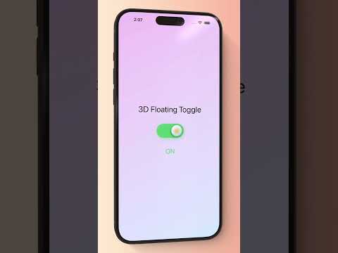 3D Floating Toggle in SwiftUI! 🚀✨