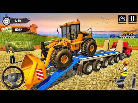 Construction Machine Transport Heavy Excavator Driving Simulator - Truck Games - Android Gameplay