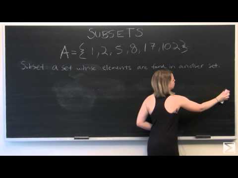 Sets and Subsets