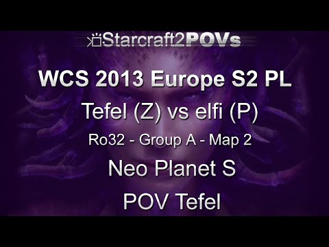 SC2 HotS - WCS 2013 EU S2 PL - Tefel vs elfi - Ro32 Group A - Map 2 - Neo Planet S - Tefel