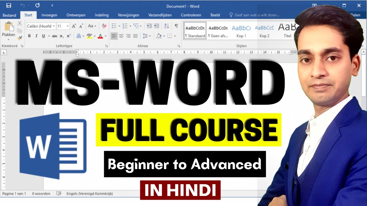 Word Tutorial For Beginners - Full Course in Hindi | Microsoft Word Complete Tutorial - 2022