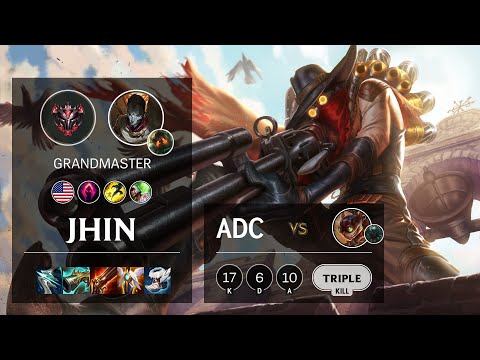 Jhin ADC vs Ziggs - NA Grandmaster Patch 11.15