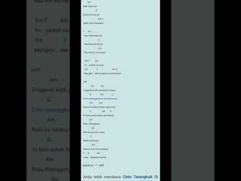 Cinto tasangkuik di awang-awang lirik+chord