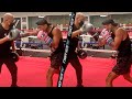 MARIO BARRIOS FIRST LOOK AT TRAINING FOR KEITH THURMAN FIGHT! SHOWS CRACKING JAB & SMOOTH COUNTERS