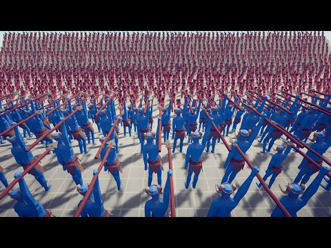 100x SPEAR THROWER vs CLUBBER HORDE | Totally Accurate Battle Simulator TABS