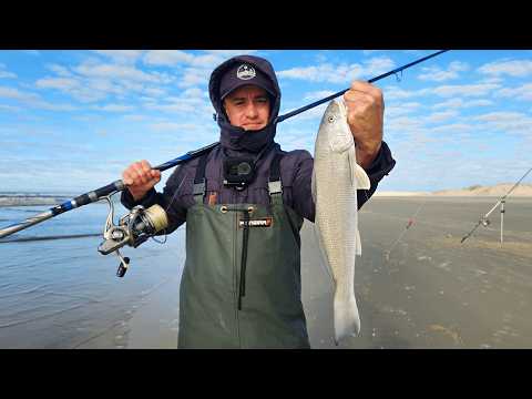 Só PAPA-TERRA CRIADO! O melhor da pesca de praia no INVERNO do Sul!