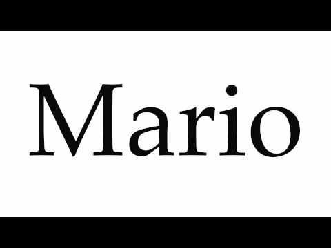 How to Pronounce Mario