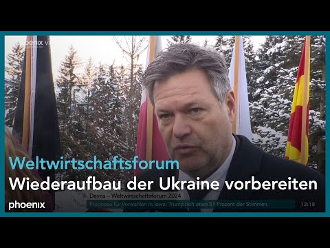 Robert Habeck zum Weltwirtschaftsforum in Davos am 16.01.24