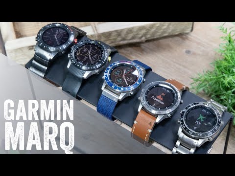 Garmin MARQ Hands-on! $2,500 Watch! Overview, Unboxing, complete user interface walk-through
