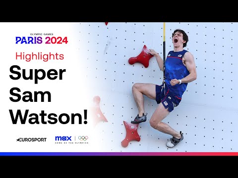 Sam Watson DESTROYS Speed Climbing World Record! 🤯 | #Paris2024 #Olympics