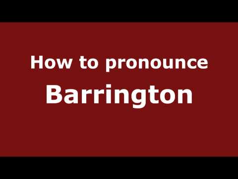 How to Pronounce Barrington - PronounceNames.com