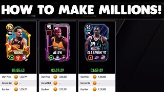 HOW TO MAKE MILLIONS OF COINS IN NBA LIVE MOBILE SEASON 8!
