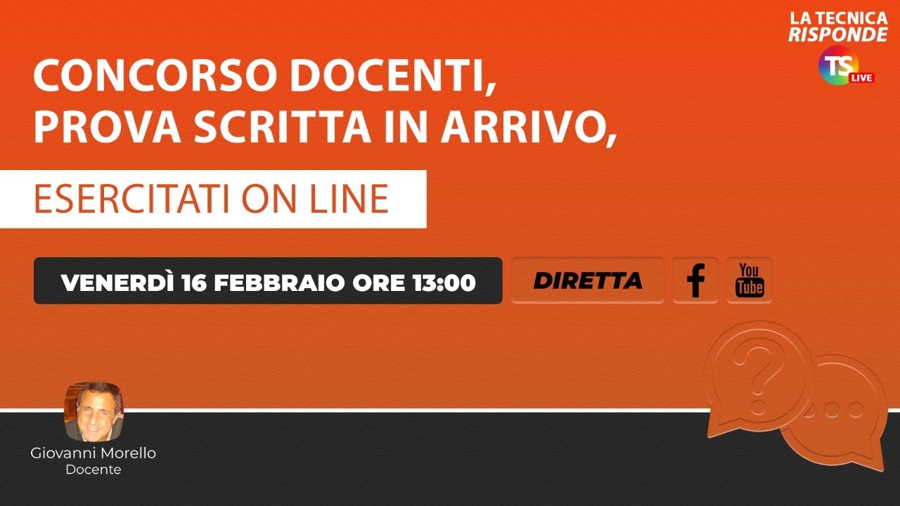 Concorso docenti, prova scritta in arrivo, esercitati on line