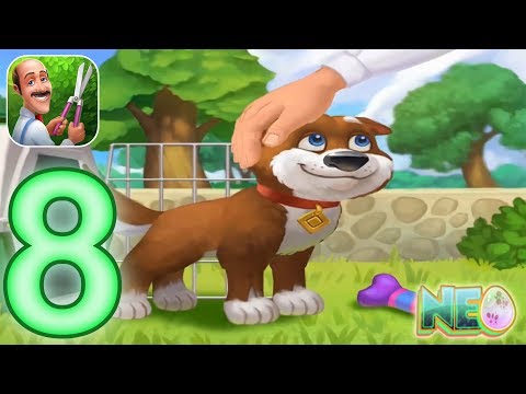 Gardenscapes: Gameplay Walkthrough Part 8 - My New Puppy (iOS, Android)