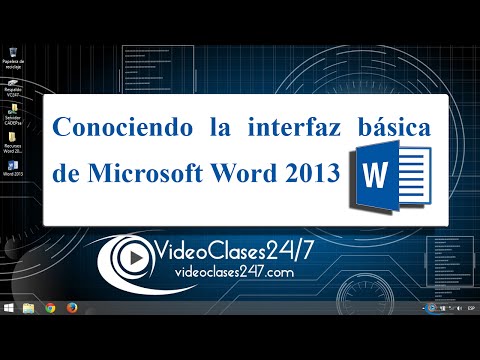 Conociendo la interfaz basica de Microsoft Word 2013